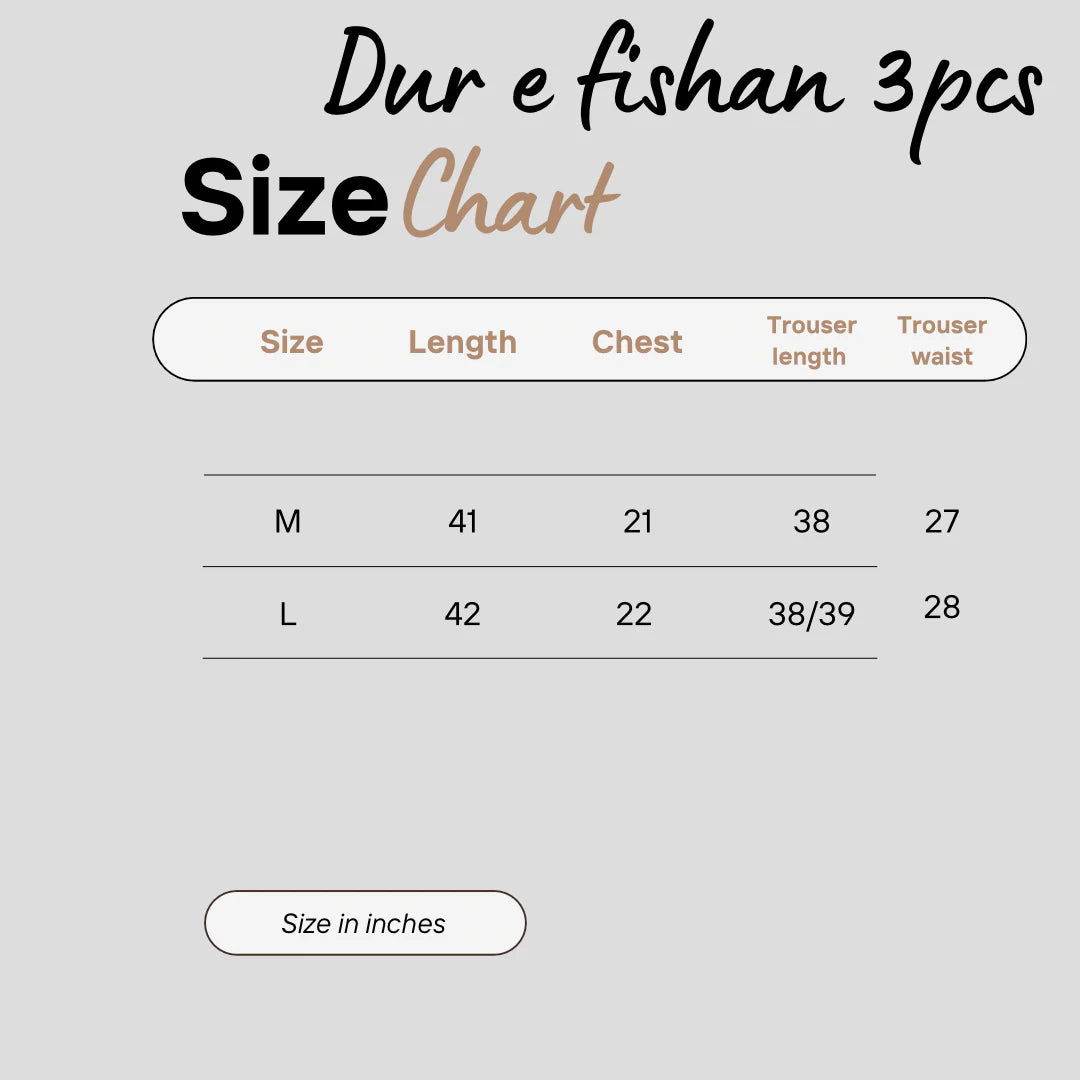 Dur-e-fishan 3-PC